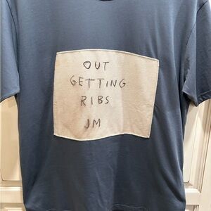 Rome Pays Off x Jean-Michel Basquiat collection Out Getting Ribs graphic Tee